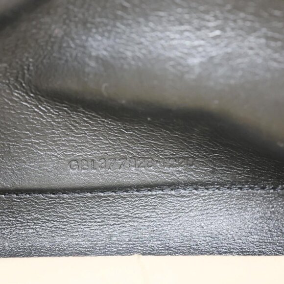 YVES SAINT LAURENT  Envelope Grain De Poudre Chevron Leather Wallet On Chain Bei - Picture 11 of 12